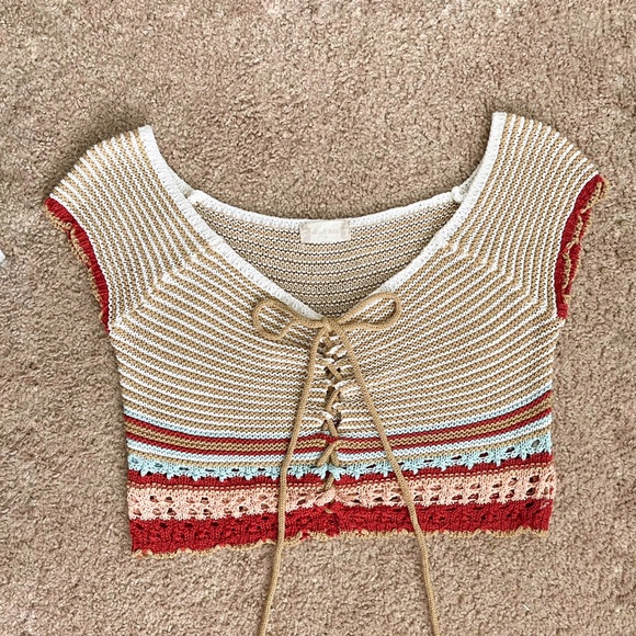 Altar'd State Tops - Altar’d State Crochet Knit Crop Top